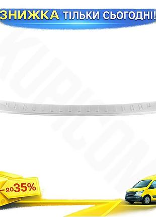 Накладка на задний бампер carmos для toyota prius 2009-2015 матовая хромированная защита от повреждений ku-22