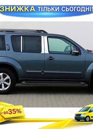 Молдинг дверних стійок 6 шт. нержавіюча сталь для nissan pathfinder r51 2005-2014 хром накладки для кузо ku-22