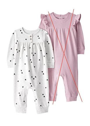 Боди комбинезон человечек carter's baby 2-pack jumpsuits