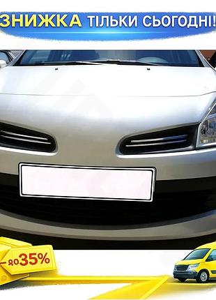 Накладки на грати хромовані для renault clio iii 2005-2012 4 шт самоклейка з нержавіючої сталі для тюнін ku-22