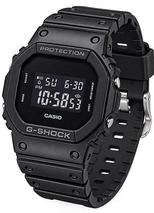 Чоловічий годинник casio g-shock dw-5600ubb-1e протиударний кварцовий у чорному кольорі