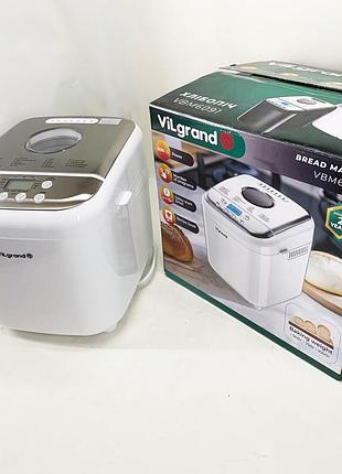Хлебопечка vilgrand vbm6091 white 3