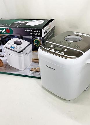 Хлебопечка vilgrand vbm6091 white 4