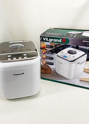 Хлебопечка vilgrand vbm6091 white 9