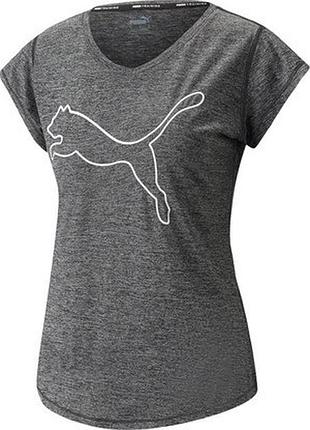 Футболка puma train favorite heather cat tee 522418-01