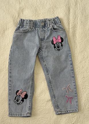 Дитячі джинси h&m minnie mouse 🎀 2