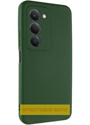 Чехол tpu getman liquid silk full camera для xiaomi redmi 15c (global) / poco c85 (global) зеленый / dark green