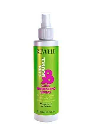 Спрей для кучерявого волосся освіжаючий revuele curl & bounce, 200 мл