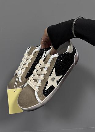 Golden goose sstar | black sparkles / brown premium (4) 🧡