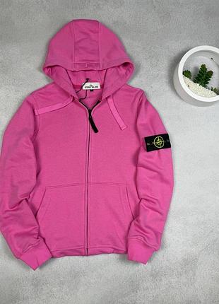 Соуп худи stone island розовый