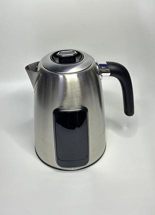 Електричний чайник grunhelm eks-2640s 1,7 л 2200 вт нержавіюча сталь