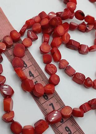 Бусы натуральный коралл 120см 7