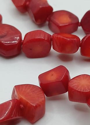 Бусы натуральный коралл 120см 5