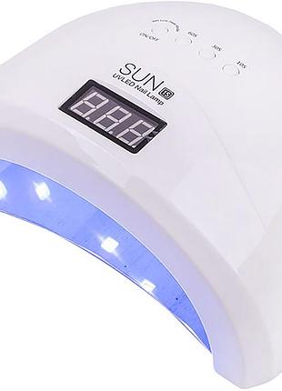 Led/uv лампа sun 1s гибридная (с дисплеем) белая 48 вт