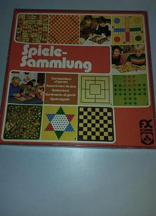 Вінтажна збірка настільних ігор spiele-sammlung f.x. schmid (w. germany)