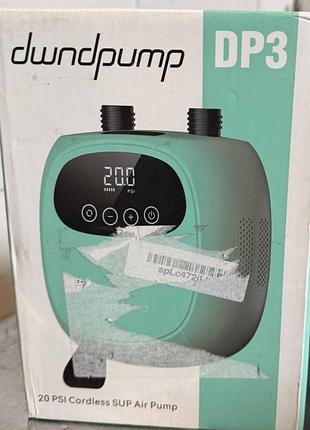 Аккумуляторный насос высокого давления dwndpump dp3 (20 psi, 2600 мач) для сапбордов, лодок и лодок пвх