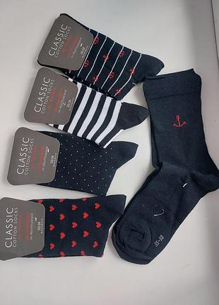 Набор 5 пар высокие хлопковые носки footstar нижняя размер 35-38