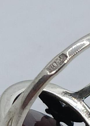 Кольцо серебро 875проба 2
