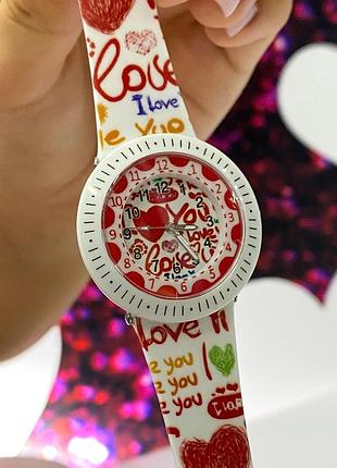Детские часы better 009 love white-red 2