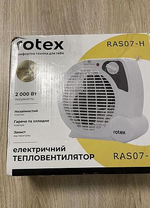 Потужний тепловентилятор rotex ras07-h, 2000 вт, новий