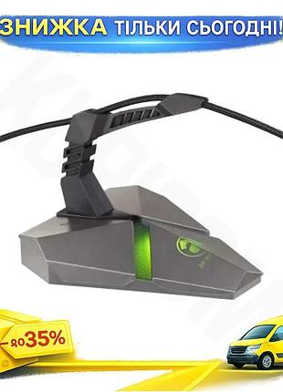 Ku тримач кабелю 2e universal fit gaming bungee scorpio сірий з rgb підсвічуванням для геймерів кабель uni2l_k