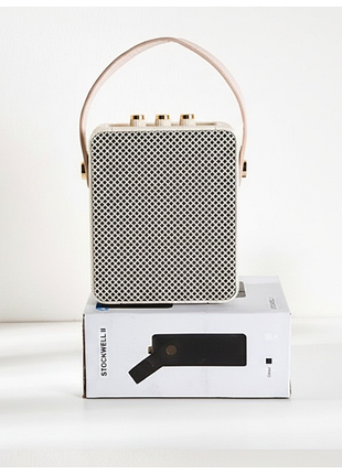 Портативная беспроводная мини блютуз колонка музыкальная стиль marshall stockwell bluetooth-колонка с ручкой белый