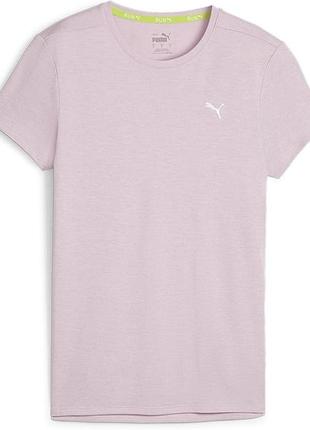 Футболка puma run favorite heather ss tee w 523168-20