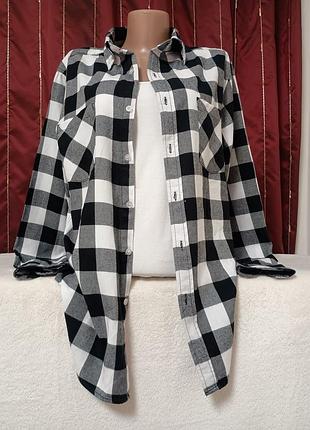 Фланелевая рубашка в клетку urban classic m/l размер