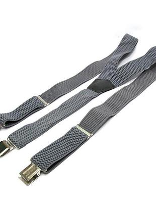 Подтяжки gofin широкие серые y образные 4 см pbp-4626