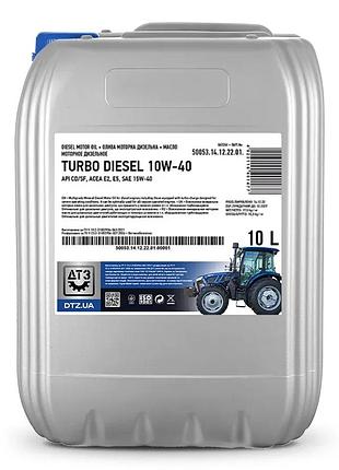 Масло моторное дтз turbo synt diesel 10w-40 api ch-4/sl канистра 10л пэ (spb)