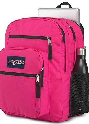 Міський рюкзак jansport backpack big student 34 л рожевий — місткий рюкзак для міста, навчання та подорожей