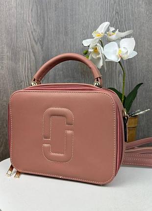 Качественная женская мини сумочка на плечо в стиле marc jacobs, маленькая сумка каркасная