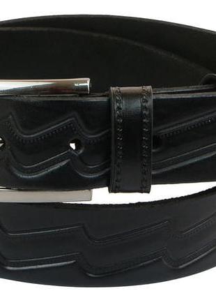 Ремень под брюки skipper черный 3,5 см