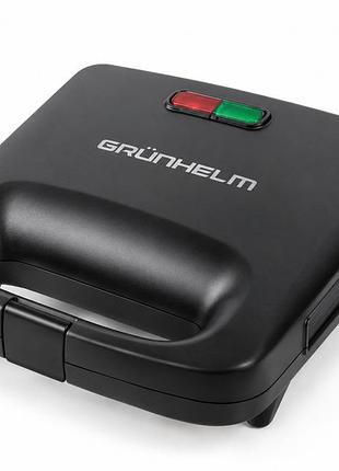 Сендвічмейкер grunhelm gsm824 800 вт 4 в 1 зі змінними панелями