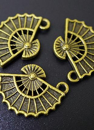 Амулет в гаманець віяло під бронзу 10 штук