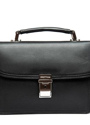 Podium сумка мужская барсетка кожа bretton 9377-3 black