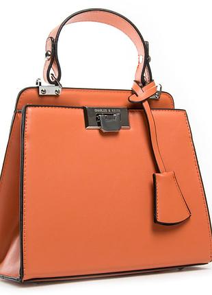 Podium сумка жіноча класична віск-шкіра fashion 04-02 11003 orange розпада