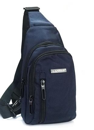 Podium сумка чоловіча на плечо нейлон lanpad 80002 blue розпада