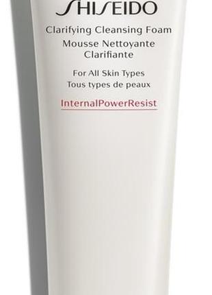 Shiseido clarifying cleansing foam internalpowerresist очищуюча пінка 2