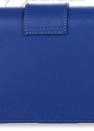 Шкіряний клатч genuine leather синій 2