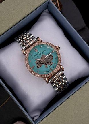 Часы наручные awarder 047 silver-gold-blue 3