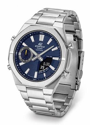 Чоловічий годинник casio edifice ecb-s10d-2a з bluetooth, сапфіровим склом та сонячною батареєю