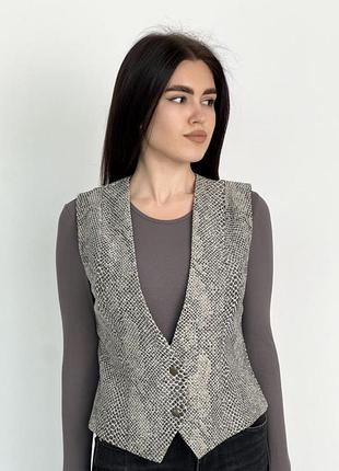 Жіночий жилет python сірий art knit 4