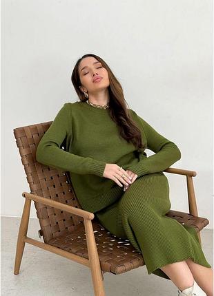 Юбка женская хаки jolie art knit