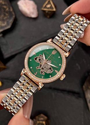 Часы наручные awarder 047 silver-gold-green 4