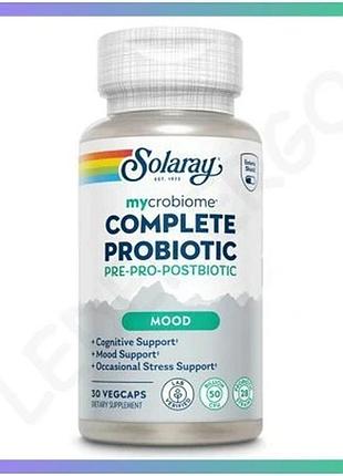 Пробіотики mycrobiome complete probiotic mood 30 капсул для підтримки здоров'я кишечника та настрою sku_dsn_2024-11-0721