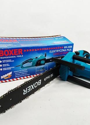 Пила цепная сетевая 2200вт 40см boxer bx-3306 электропила