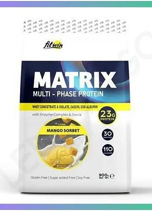 Протеиновый комплекс fitwin matrix 900г манго сорбет для восстановления мышц и повышения выносливости sku_dsn_2024-11-0107