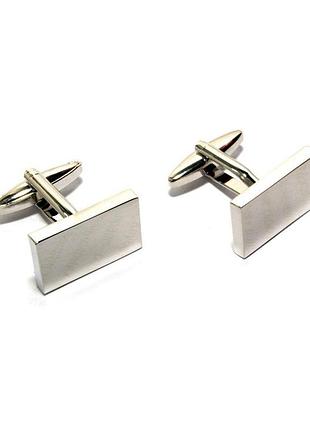 Запонки прямоугольные классические zph-1146