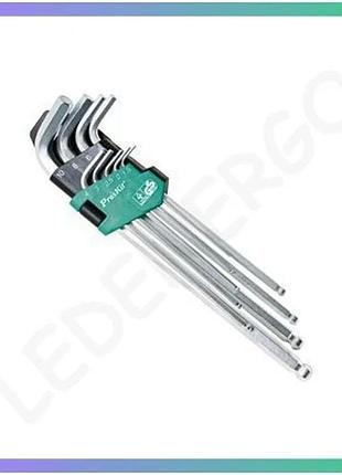 Набор шестигранных ключей с шариковым концом pro'skit hw-229bl инструмент для работы с болтами и гайками